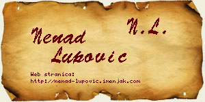 Nenad Lupović vizit kartica